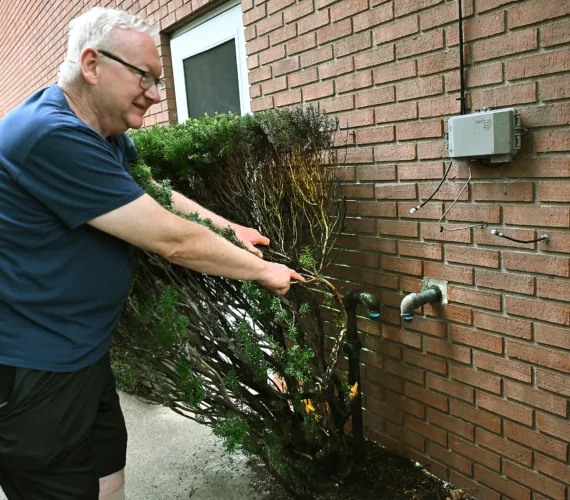 ‘Got our attention’: Lightning hits gas meter at Fairmont residence